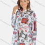 Wholesale Women's Casual Collared Button Down Long Sleeve Graphic Shirt preview