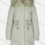 Wholesale Women's Casual Plain Long Sleeve Drawstring Fluffy Hooded Parka preview