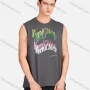 Wholesale Men's Casual Letter Round Neck Sleeveless Tank Tops S30# preview