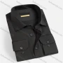 Wholesale Men's Casual Plain Long Sleeve Shirts 1654-2# preview
